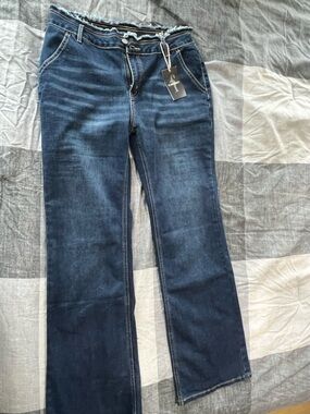 Flamingals  fringe top jeans nwt